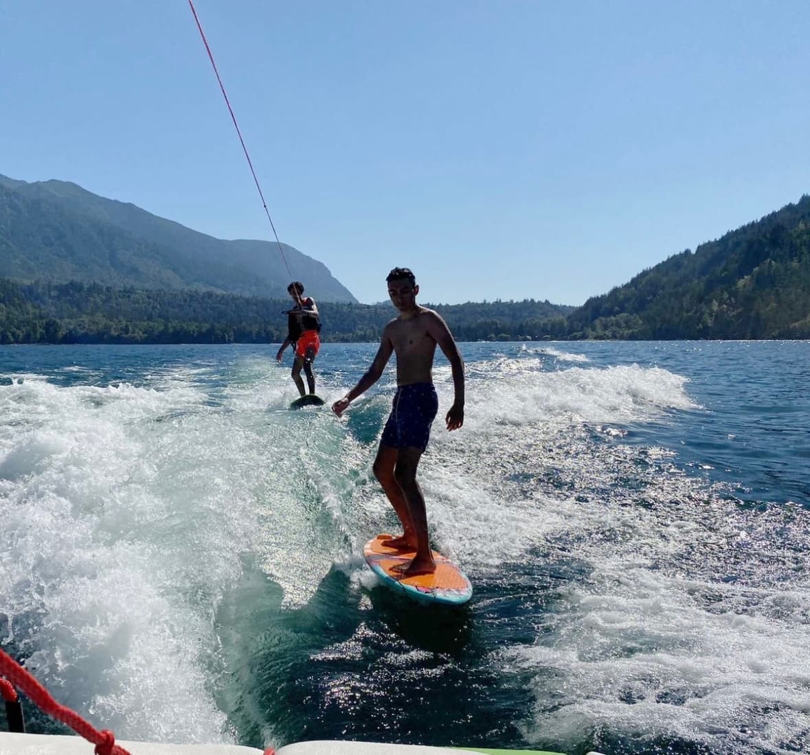 Cultus Lake Wake-Surfing Lessons